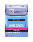 Neutrogena Day & Night Wipes, Makeup Remover Face