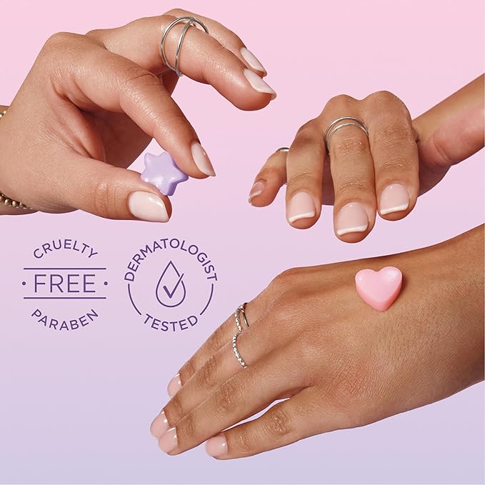 Jergens Cherry Almond Lotion Bursts, Squishy Heart-Shaped Moisturizer Bursts, Lotion Gifts for Teens, 38 Ct