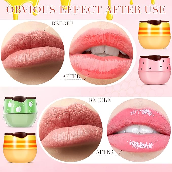 12 Pcs Bee Lip Balm Honey
