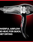 CHI Dynamic Hair Dryer, Blow Dryer for Smooth & Voluminous Hair, Comb-Attachment & Air Concentrating Nozzle for Faster Styling, Low Noise