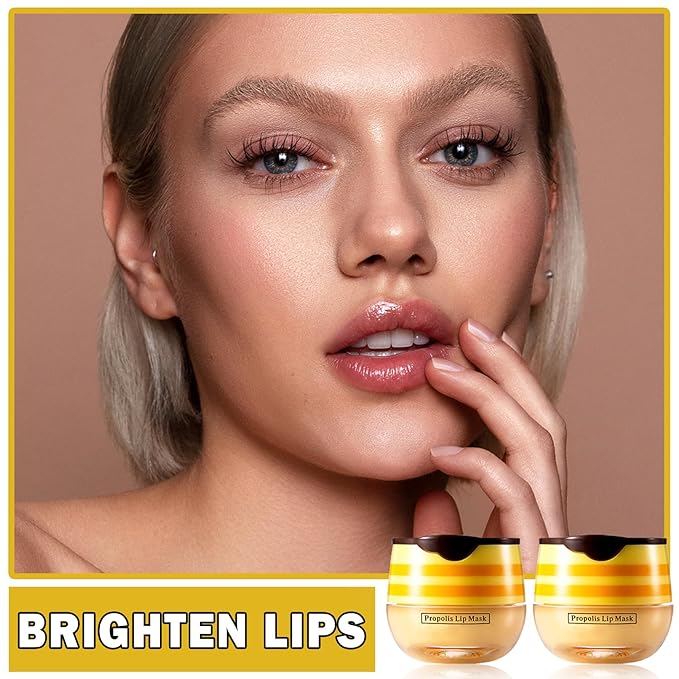 2PCS Bee Lip Balm Honey Pot