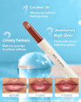 SHEGLAM Pout-Perfect Moisturizing Solid Lip Gloss Shimmer Lip Plumper - Pink Flamingo
