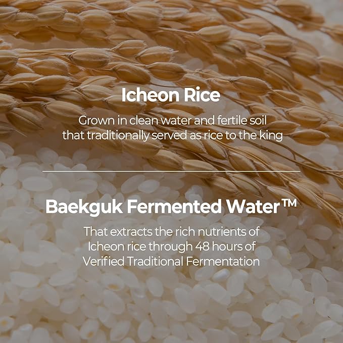 SKINFOOD Rice Brightening Toner Pad, Korean Skincare Face Toner Pads with 48 Hours Fermented Rice Water for Glow Glass Skin, Hydrating, 100% Cotton Pad, Vegan, 8.81 oz(60 Pads)