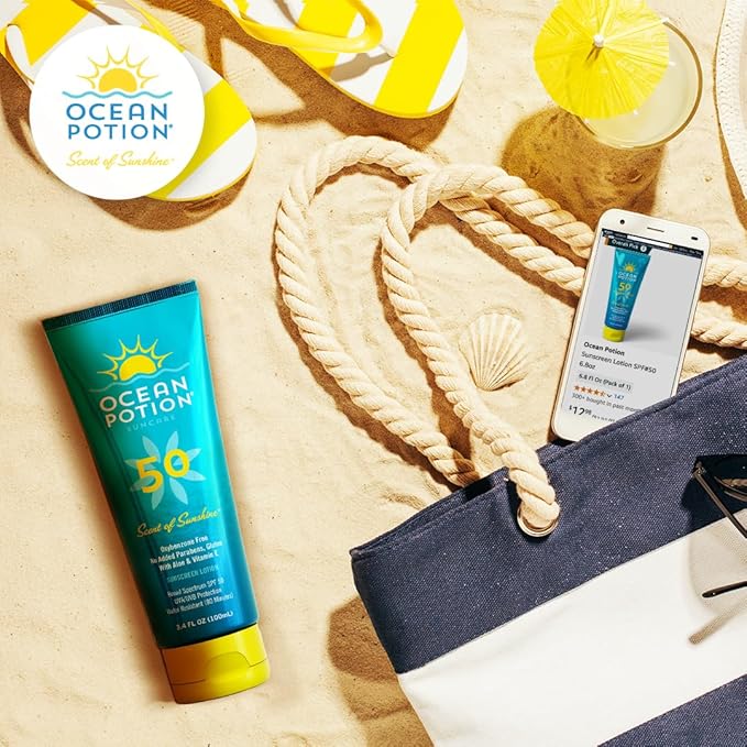 Ocean Potion Sunscreen Lotion SPF#50 6.8oz (Pack of 2)