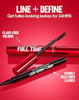 Revlon ColorStay Full Time Waterproof Mascara, Volumizing Eye Makeup, 24 Hour Wear, Smudge-Proof, Flake-Proof, 411 Blackest Black, Waterproof