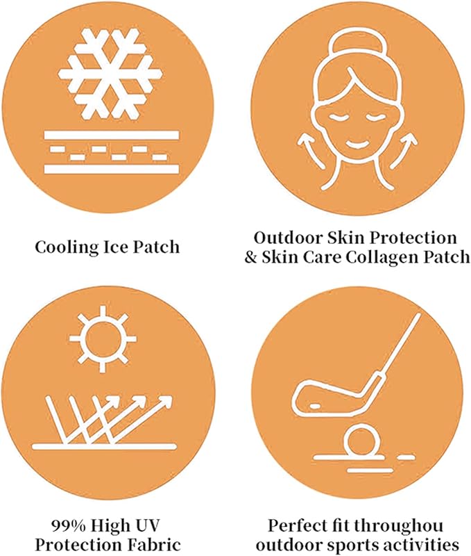5 Pairs UV Protective Face Patch, Sunscreen Face Patch for Eye Golf Sunscreen Patches Moisturizing Sunl Protection Stickers for Summer Outdoor, Outdoor Sports Golf Accessories