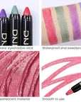 Kaely 2Pcs Cream Eyeshadow Sticks Set for Eyes Waterproof,Blue Shimmer & Red Shimmer Matte Eye shadow Stick Pencil Pen Bulk sombras en crema para ojos 32+35