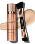 LUMINESS Silk Airbrush Spray Foundation & Buffing Brush Kit - Light Fair