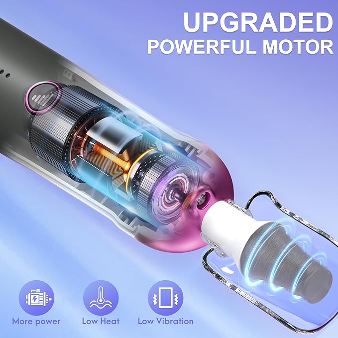 Manicure Pedicure Kit for Women Men: Eletorot Professional Electric Nail File Set, 5 Speeds Rechargeable Cordless Toe Nail Grinder Cuticle Tools for Feet Care, Gifts for Dad Boyfriend Grandpa Son