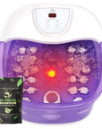 Foot spa bath massager with