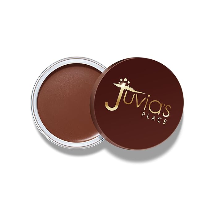 Juvia's Place Bronzed Cream Bronzer - Amber - Smooth Cream Bronzer Pot for Sun-Kissed Glow & Warmth, Buildable & Blendable Makeup Contour with Long-Lasting Matte Shimmer Finish, Highly Pigmented