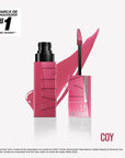 Maybelline Super Stay Vinyl Ink Longwear No-Budge Liquid Lipcolor Makeup, Highly Pigmented Color and Instant Shine, Coy, Rose Mauve Nude Lipstick, 0.14 fl oz, 1 Count