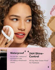 AKARY White Translucent Setting Powder, Shimmer Finishing Powder