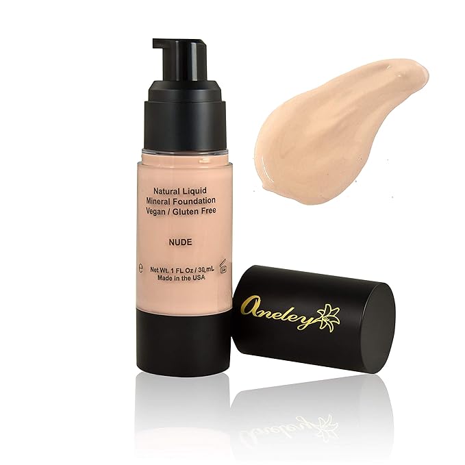 liquid mineral foundation organic natural vegan cruelty free care (Nude)