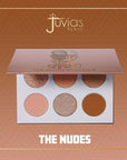 Juvia's Place Palette The Nudes - Neutral Hues, Blush, Sand, & Shimmer, Professional Eye Makeup, Pigmented Palette for Eye Color & Shine, Pressed, Shades of 6