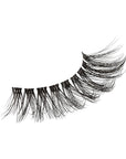 KISS Lash Couture The Muses Collection False Eyelashes - Empress, Black, Rounded, Doe-Eyed, Refined Faux Silk, Contact Lens Friendly, Pliable Band, Comfortable, Reusable, Cruelty Free, Vegan | 1 Pair