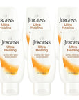 Jergens Ultra Healing Moisturizer for Dry Skin, Hand and Body Lotion, with Hydralucence Blend, Vitamins C, E and B5, 3 Oz, Pack of 8