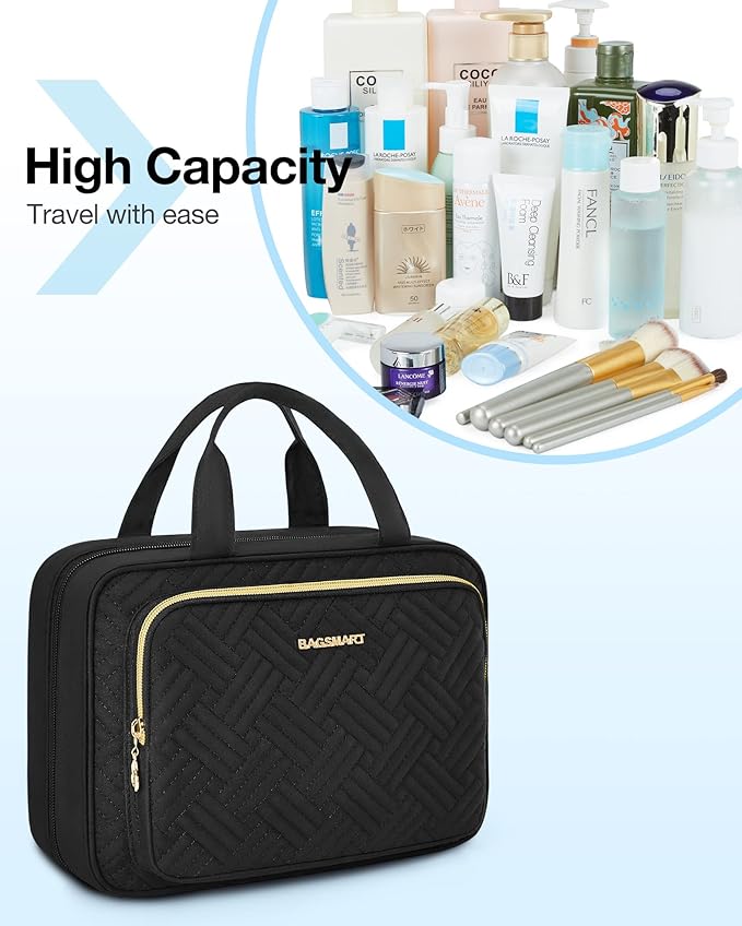 Bagsmart hanging travel toiletry organizer