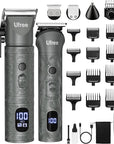 Ufree Beard Trimmer for Men Professional with Hair Clippers, Barber Clippers and Trimmers Set, Electric Razor Shavers for Men, Cordless Mens Grooming Kit for Nose, Ear, Face, Hair, Gifts
