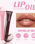Petansy 5 Colors Hydrating Lip Gloss, Shiny Jelly Lip Plumping Lip Balms, Long Lasting Nourishing Non-sticky Fresh Clear Smooth Lip Care