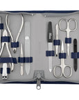 Manicure Set Women and Men – 12-Piece Professional Grooming Kit with Premium Tools, Genuine Leather Case, and exclusive Glass Nail File for Hand & Foot Care, German Quality