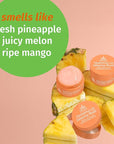 Hempz Hydrating Lip Sleeping Mask - Sweet Pineapple & Honey Melon (.95 Oz.) | Overnight Hydrating Lip Balm for Dry Lips, Lip Repair, Chapped Lip Treatment & Nourishment for Women