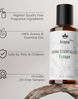 Fragrance Oil - Escape Essential Oil Blend - Luxury Hotel Inspired Home Aromatherapy Diffuser Oil - Orange Blossom, Vanilla, Jasmine, Cedar - for Diffuser, Humidifier, Ultrasonic, Reed - 150ML