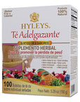 Hyleys Slim Tea 9 Flavor Assortment 100 Ct - Weight Loss Herbal Supplement Cleanse and Detox - 100 Tea Bags (1 Pack)