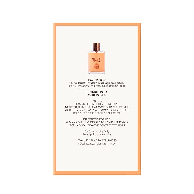 Hybrid & Company Aqua Di Rinascita Lecno For Men Eau De Parfum Vaporisateur Natural Spray 3.4 Fl Oz