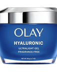 Olay Hyaluronic Acid Face Moisturizer, Instant Hydration for Women, Fragrance-Free - Dry Skin Solution, Glowing, Smoothing, Plumping, Renewing - Niacinamide, Amino Peptides 1.7 Oz