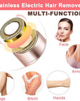 Facial Hair Remover for Women - Removal Shaver for Women - USB Rechargeable Lady Face Razor Trimmer for Face Lips Chin Peach Fuzz Arms Legs and Bikini Line