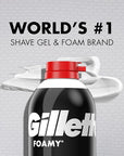 Gillette Foamy Classic Shave Foam for Men, Protection Against Shaving Irritation, Quick and Smooth Shave, shaving cream, 14.9 Oz