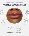 Wonderskin Lip Oil Rehab Serum - Tinted Lip Oil, Hydrating, Moisturizing, and Non-Sticky Deep Red Tint Serum for Dry Lips (Honey)