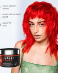 XMONDO Color Amber Mask – Semi-Permanent Red Dye with Bond Booster & Hyaluronic Acid, 8 oz