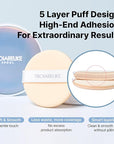 TROIAREUKE Seoul "Bridal" Cushion Foundation(#22, Yellow Beige), Korean Cushion Foundation, K-Beauty, Hydrating, Long-lasting, Lightweight, Natural Finish, Anti-Aging, Moisture, Whitening, SPF 50+