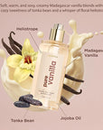 Lavanila Pure Vanilla Healthy Hair + Body Perfume Mist, 5 Fl Oz - Sweet & Warm Fragrance Spray Formulated with Jojoba Oil, Madagascar Vanilla, Tonka Bean, Heliotrope