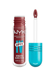 NYX PROFESSIONAL MAKEUP Lip IV Hydrating Glossy Lip Stain with 12HR Hydration - Drippin In Rose (Pink)
