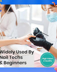 Beetles 2Pcs No Wipe Gel Top Coat and Base Coat Set, High Gloss Clear Long Lasting Base and Top Coat, Soak Off Nail Art DIY at Home