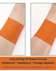 BOBISUKA Orange Face Paint Stick – Creamy Blendable Sweatproof Eye Black for Sports Halloween SFX Cosplay Costume Makeup, Great for Pumpkin, Tiger, Fire Makeup Looks