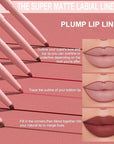 evpct Mauve Red Matte Creamy Retractable Lip Liner Pencils for Shaping & Sculpting Lips, Lip Pencils for Women Long Lasting Waterproof Rich Lip Colors Liner Crayon Lipstick delineador de labios 08