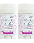2-Pack All Natural Deodorant For Teen Girls 100% Natural Aluminum-Free Carcinogen Free Kids Deodorant For Girls Clinically Proven To Be Safe For Children and Teenagers