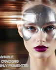 MEICOLY Metallic Silver Face Body Paint for Tin Man Makeup,2.37Oz Large Tube Water Based Full Body Paint for Adults and Kids,Pro Silver Face Paint for Halloween SFX Special Effects Cosplay Makeup