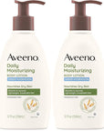 Aveeno Sheer Hydration Daily Moisturizing Fragrance-Free Lotion with Nourishing Prebiotic Oat, Fast-Absorbing Body Moisturizer for Dry Skin with Lightweight, Breathable Feel, 12 fl. oz (Pack of 2)