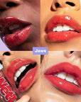 Kosas Wet Lip Oil Gloss - Hydrating Lip Plumping Treatment with Hyaluronic Acid & Peptides, (Jaws)