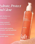 Saltair SPF Body Oil - Broad Spectrum SPF 50 PA++++ Sunscreen. Lightweight Dry Oil with Sun Protection and Moisturizing Kukui & Mongongo Extracts. Pink Beach Scent, 4floz Vacation Essential