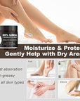60% Urea Foot & Hand Cream with 2% Salicylic Acid - Intensive Moisturizer for Dry, Cracked Heels, Feet, Elbows, Hands and Knees - Callus Remover lotion with Jojoba Oil, Avocado Oil & Aloe Vera, 7 oz