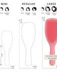 Tangle Teezer Large Ultimate Detangler Hairbrush for Wet & Dry Hair, Eliminates Knots & Reduces Breakage for Long, Thick, & Curly Hair Types, Coral Pink