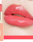 Oulac Watermelon Pink Lipstick - Moisturizing Lip Stick Glossy Tinted Lip Balm, Sheer Shine Juicy Finish, Lightweight and Hydrating Formula for Dry Lip Care, Vegan 2.2g/0.07oz (11)