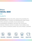 Seaweed Bath Co. Purify Detox Facial Bar Soap, 3.75 Ounce, Sustainably Harvested Seaweed, Volcanic Ash