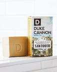 Duke Cannon Big Brick of Soap for Men - Sawtooth, Alpine Air and Cedarwood Scent, 10 oz (Pack of 3)